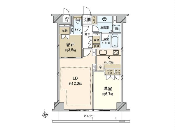 コンパートメント東京中央 間取図(平面図) コンパートメント東京中央 間取図(平面図)