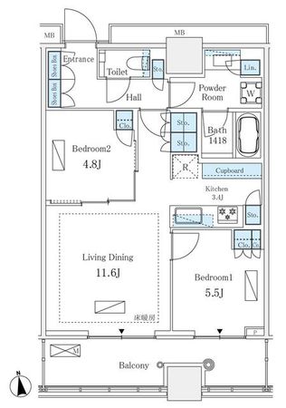 WORLD TOWER RESIDENCE 間取図(平面図) WORLD TOWER RESIDENCE 間取図(平面図)