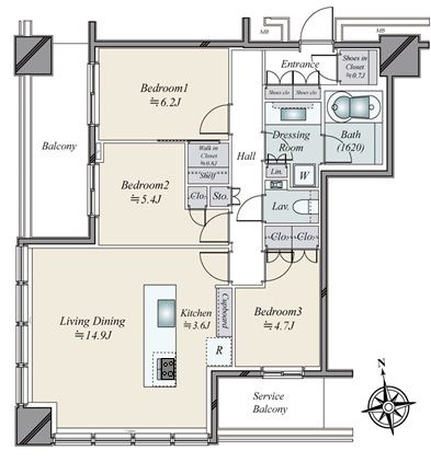 WORLD TOWER RESIDENCE 間取図(平面図) WORLD TOWER RESIDENCE 間取図(平面図)