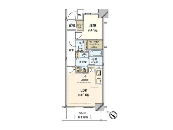パークリュクス日本橋 間取図(平面図) パークリュクス日本橋 間取図(平面図)