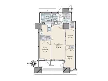 三田ガーデンヒルズ イーストヒル 間取図 三田ガーデンヒルズ イーストヒル 間取図