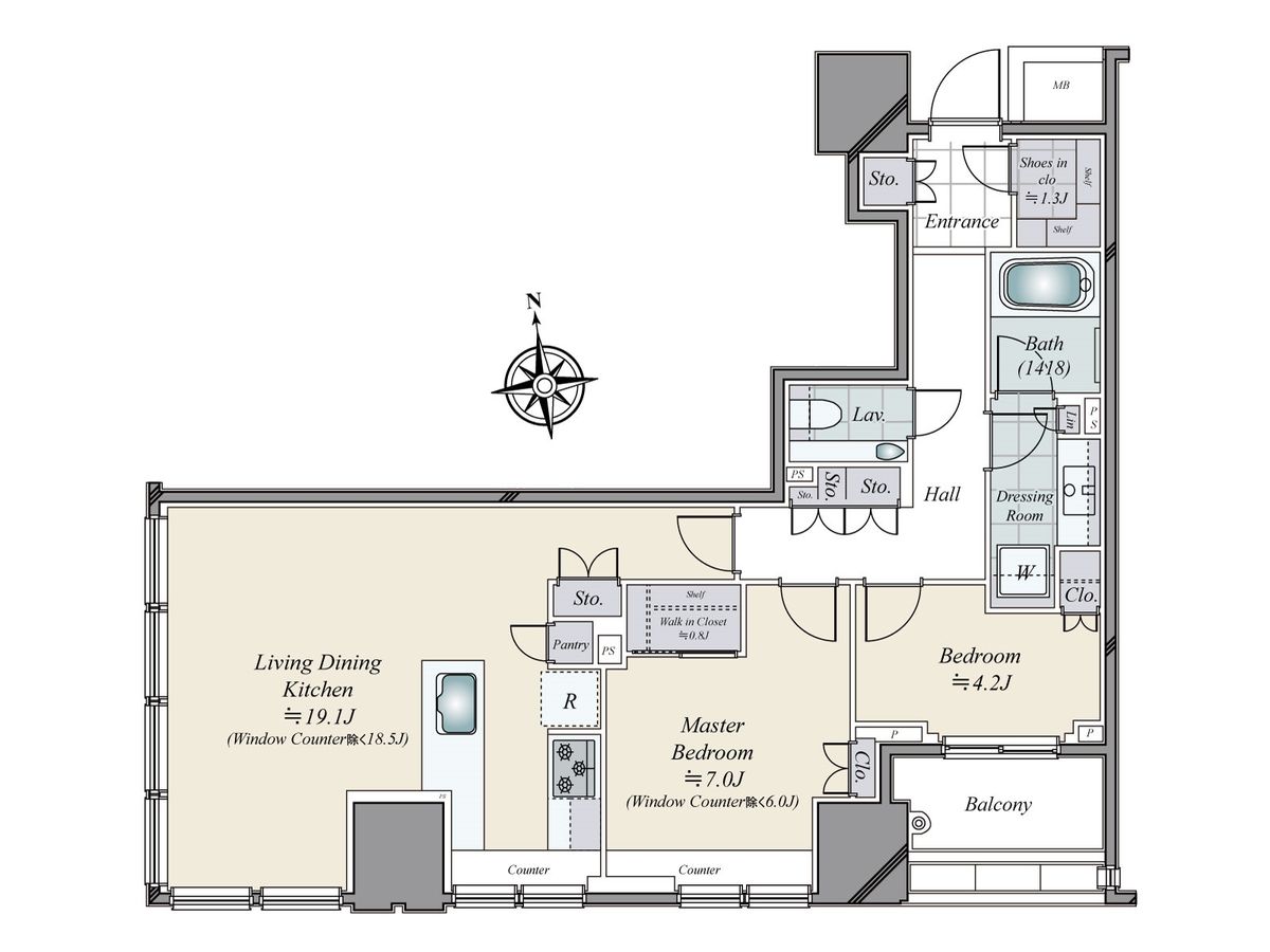 パークコート ザ・三番町ハウス 間取図 パークコート ザ・三番町ハウス 間取図