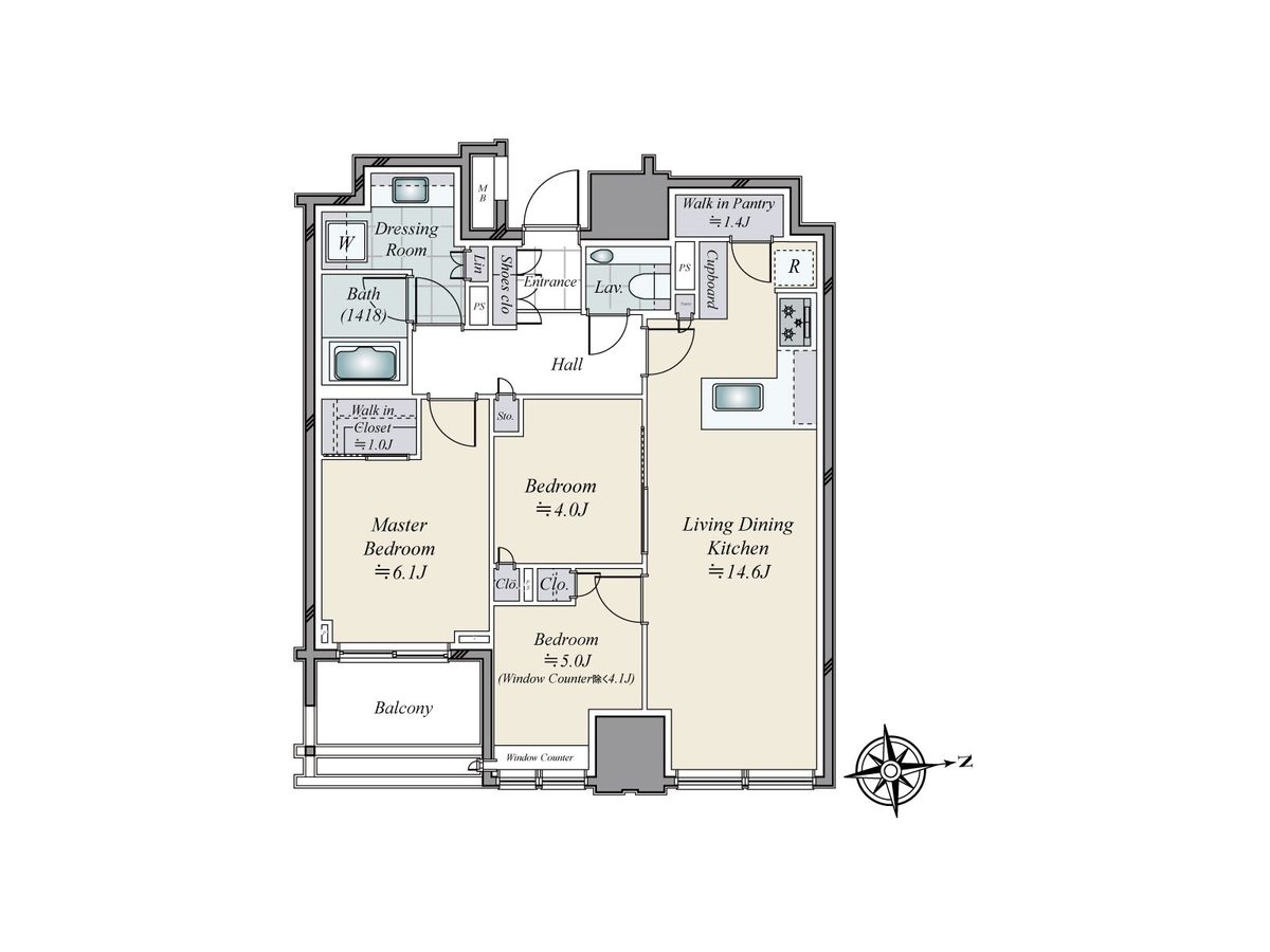 パークコート ザ・三番町ハウス 間取図 パークコート ザ・三番町ハウス 間取図