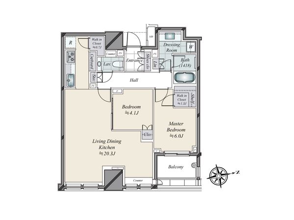 パークコート ザ・三番町ハウス 間取図 パークコート ザ・三番町ハウス 間取図