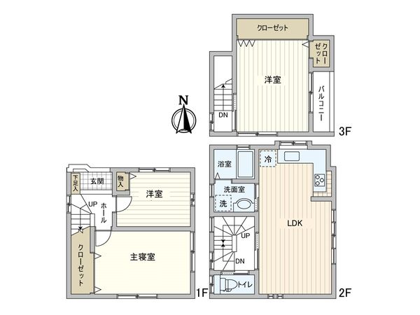 北品川4丁目御殿山戸建 間取図(平面図) 北品川4丁目御殿山戸建 間取図(平面図)