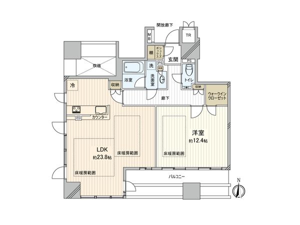 クレヴィアタワー御堂筋本町 間取図 クレヴィアタワー御堂筋本町 間取図