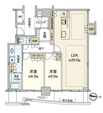 大阪ひびきの街 ザ・サンクタスタワー 間取 大阪ひびきの街 ザ・サンクタスタワー 間取