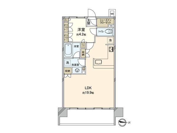 プラウド堀江公園 間取図 プラウド堀江公園 間取図