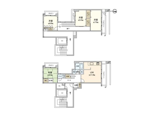 リラ堂ヶ芝 間取図 リラ堂ヶ芝 間取図