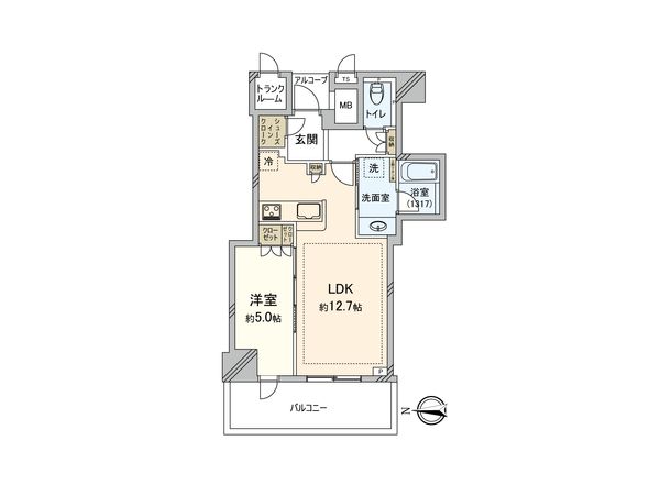 プラウドタワー北浜 間取図 プラウドタワー北浜 間取図