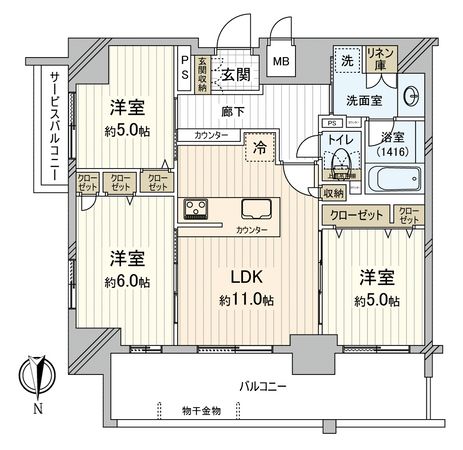 プレサンスタワー北浜 間取 プレサンスタワー北浜 間取