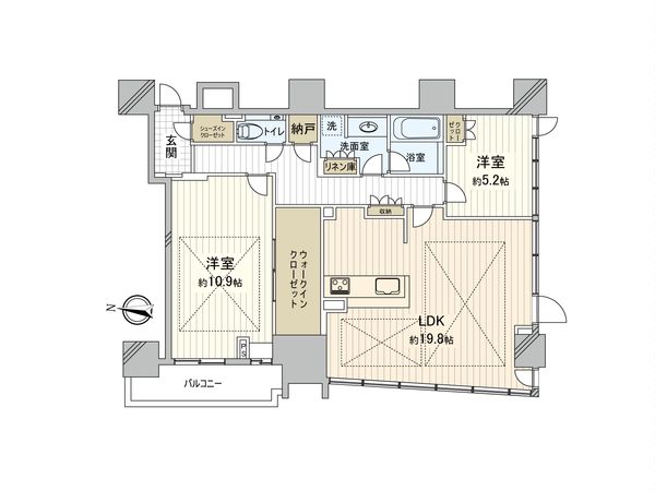 プレミストタワー靱本町 間取図 プレミストタワー靱本町 間取図
