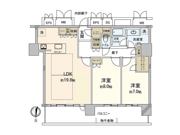 北浜ミッドタワー 間取図 北浜ミッドタワー 間取図