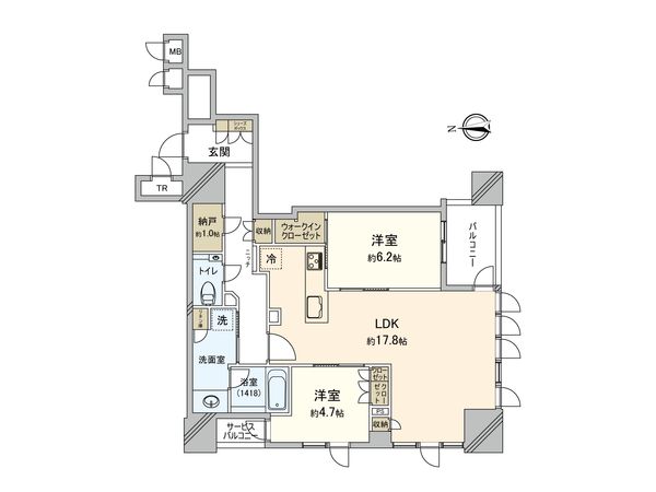 ブランズタワー谷町四丁目 間取図 ブランズタワー谷町四丁目 間取図