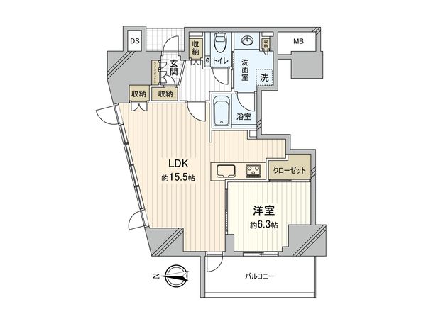 ジオタワー新町 間取図 ジオタワー新町 間取図