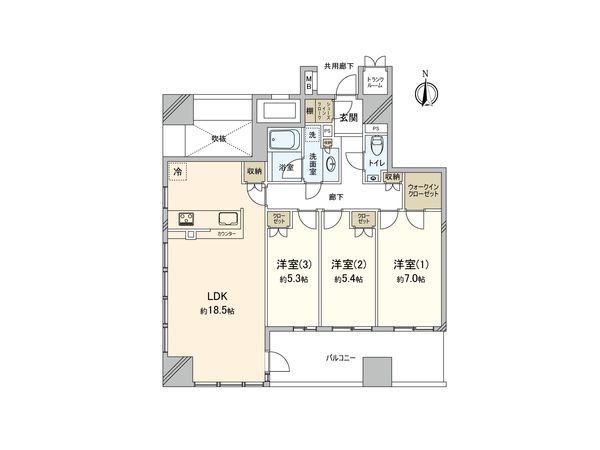 クレヴィアタワー御堂筋本町 間取図 クレヴィアタワー御堂筋本町 間取図