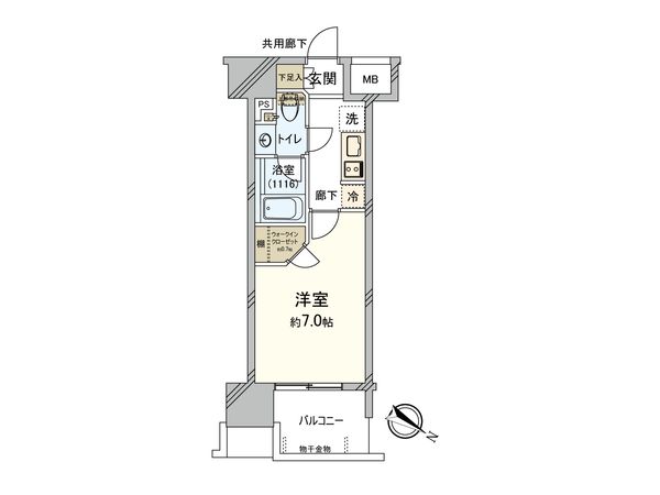 パークリュクス大阪京町堀 間取図 パークリュクス大阪京町堀 間取図