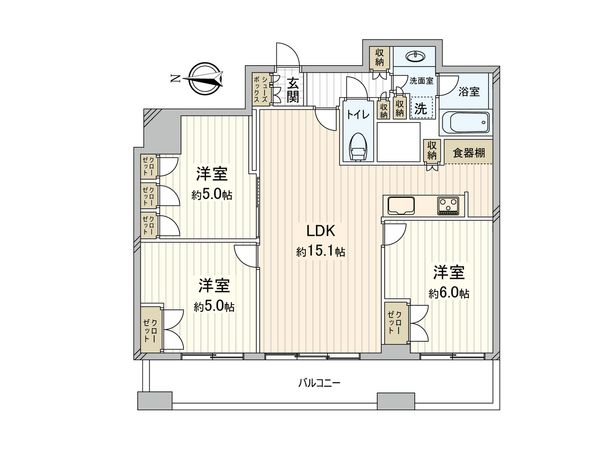 ブランズタワー南堀江 間取図 ブランズタワー南堀江 間取図
