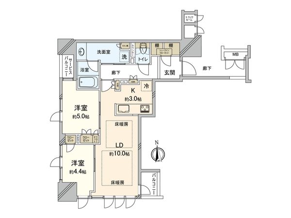 ブランズタワー谷町四丁目 間取図 ブランズタワー谷町四丁目 間取図