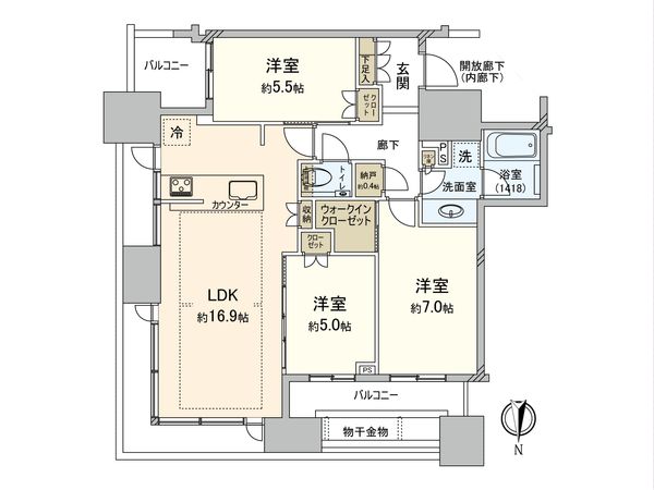 シティタワー大阪本町 間取図 シティタワー大阪本町 間取図