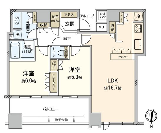 パークタワー北浜 間取 パークタワー北浜 間取