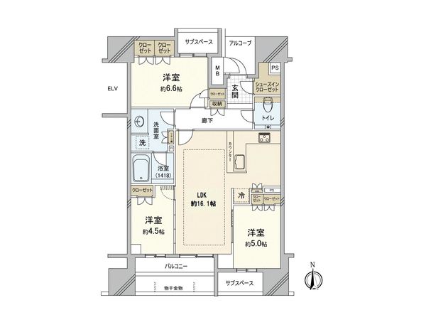 グランドメゾン上町一丁目レジデンス 間取図(平面図) グランドメゾン上町一丁目レジデンス 間取図(平面図)