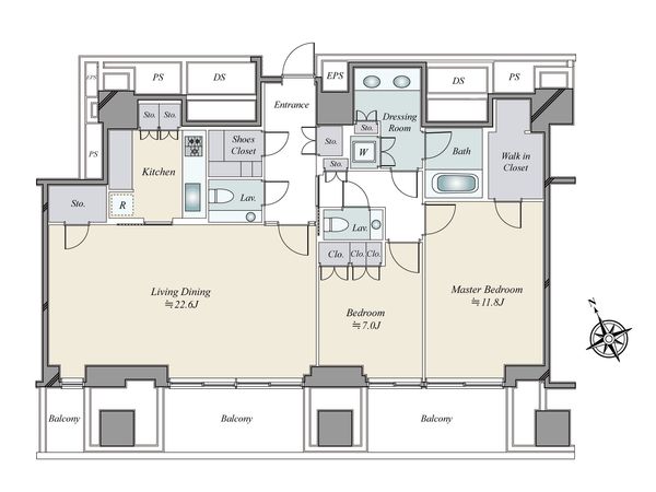 虎ノ門ヒルズ レジデンシャルタワー 間取図(平面図) 虎ノ門ヒルズ レジデンシャルタワー 間取図(平面図)