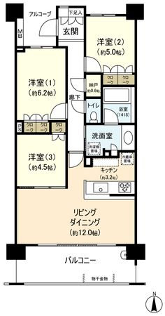 パークシティ国分寺 間取図 パークシティ国分寺 間取図