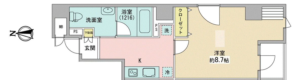 KーFlat 間取図 KーFlat 間取図