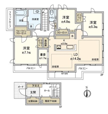 下連雀6丁目戸建2階部分 間取り 下連雀6丁目戸建2階部分 間取り