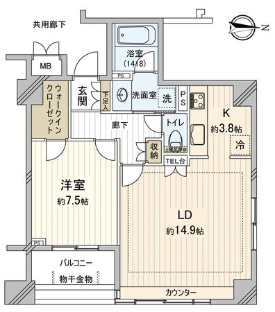 国立デュープレックスⅡ 間取図 国立デュープレックスⅡ 間取図