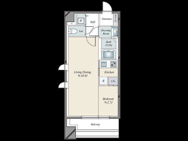 BIRTH INーRESIDENCE麻布十番 間取図 BIRTH INーRESIDENCE麻布十番 間取図