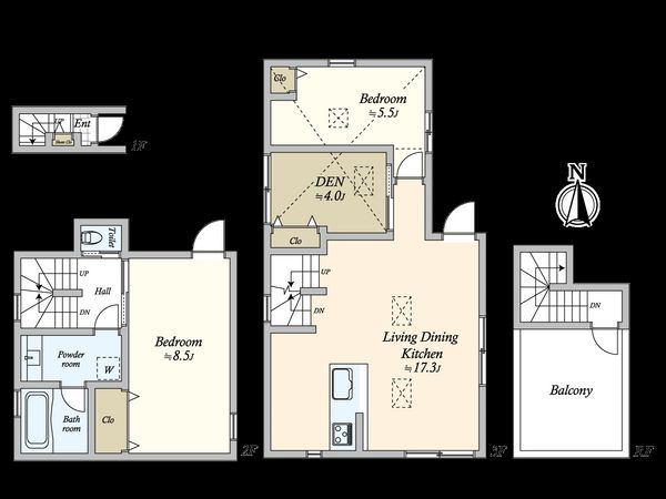 メゾン・ドヌール東麻布 間取図 メゾン・ドヌール東麻布 間取図