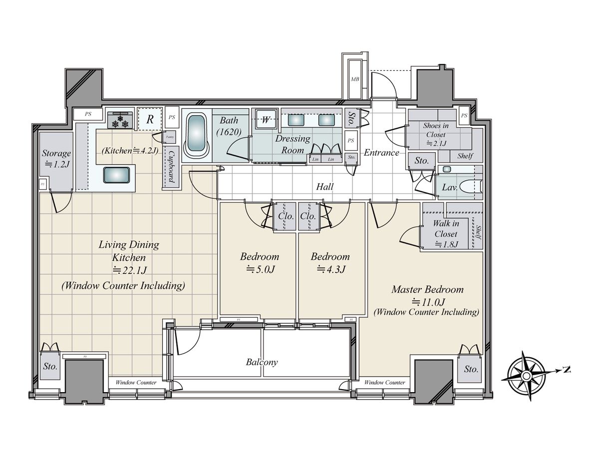 パークコート ザ・三番町ハウス 間取図 パークコート ザ・三番町ハウス 間取図