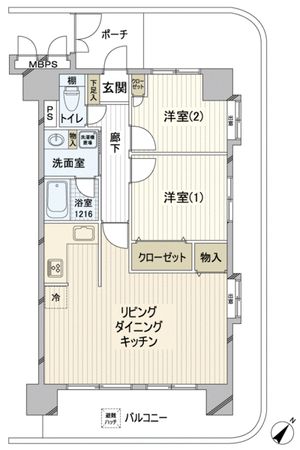 ライオンズプラザ稲毛海岸 間取図 ライオンズプラザ稲毛海岸 間取図