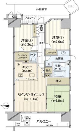 ブラウシア 間取図 ブラウシア 間取図