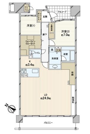 アイ・プレイス稲毛ファーストコート 間取図 アイ・プレイス稲毛ファーストコート 間取図