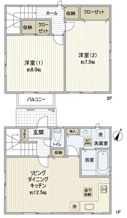 Green8 D棟 間取図 Green8 D棟 間取図