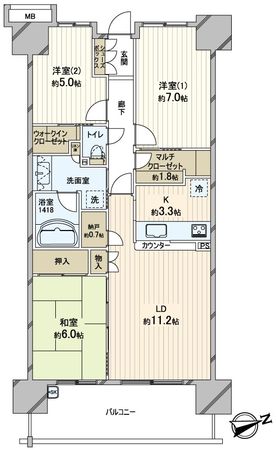ハーバーレジデンス 間取図(平面図) ハーバーレジデンス 間取図(平面図)