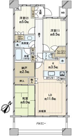ウェリスガーデン千葉みなと公園 間取図 ウェリスガーデン千葉みなと公園 間取図