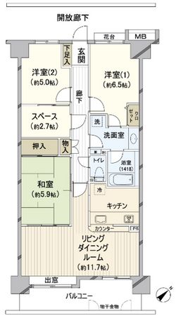 レックス稲毛海岸 間取図 レックス稲毛海岸 間取図