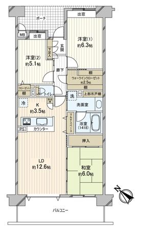 ウィライブ稲毛海岸 間取図 ウィライブ稲毛海岸 間取図