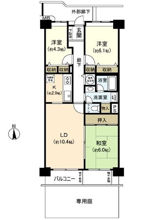 ファミリータウン東陽K棟 間取図 ファミリータウン東陽K棟 間取図