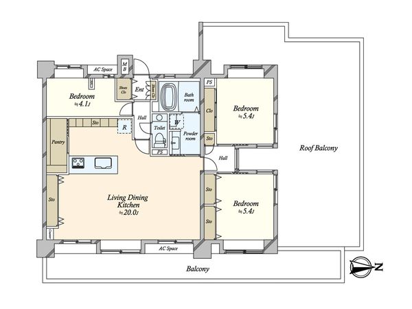 コスモ住吉カルディアコート 間取図 コスモ住吉カルディアコート 間取図