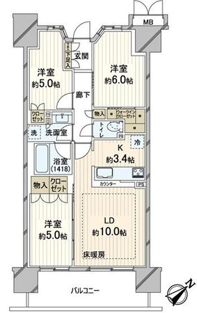 レジデントプレイス西葛西 間取図 レジデントプレイス西葛西 間取図