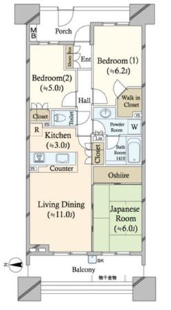 ガーデンフラッグシティ 間取図 ガーデンフラッグシティ 間取図