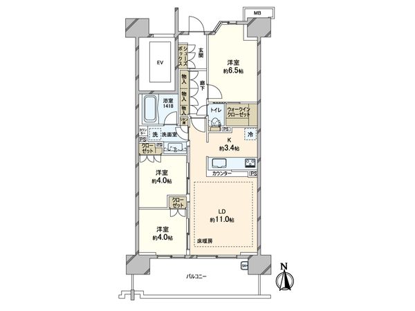 バウス西葛西清新町 間取図 バウス西葛西清新町 間取図