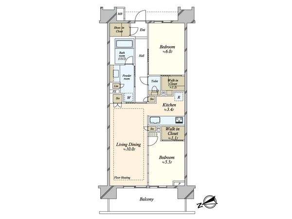 バウス西大島 間取 バウス西大島 間取