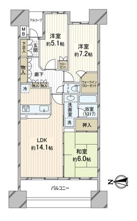 マークステージ西大島 間取図 マークステージ西大島 間取図