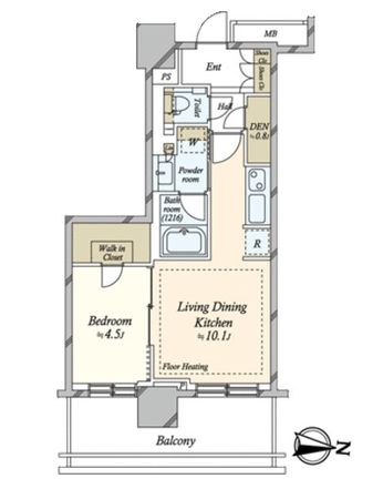 プラウドタワー亀戸クロス ブライトタワー 間取図 プラウドタワー亀戸クロス ブライトタワー 間取図